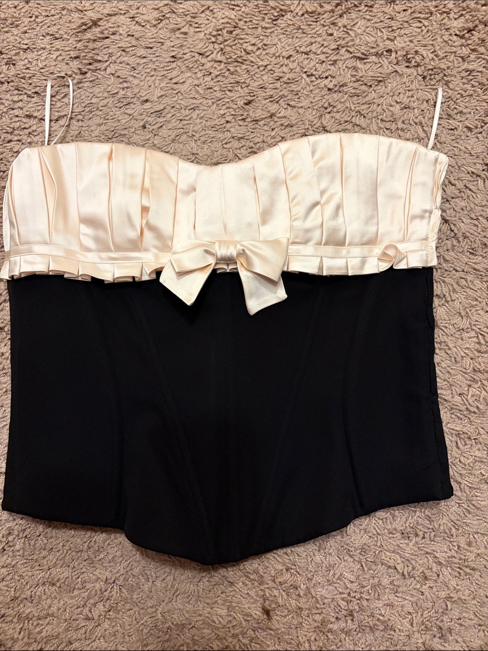 Strapless Escada bustier top